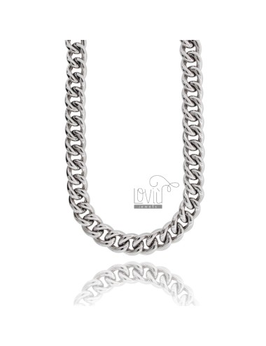 14mm Enamel Cuban Link Necklace Chain